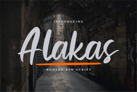 Alakas: A Bold and Modern Script Font for Web Design