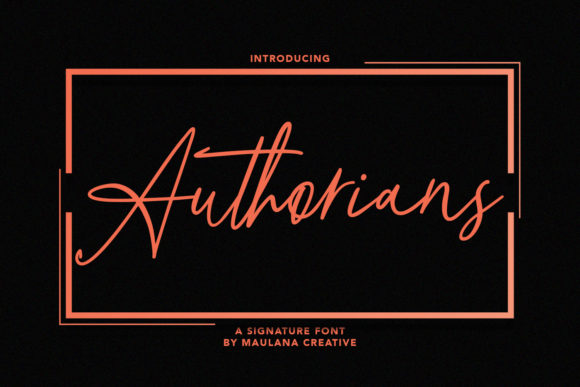 Authorians: A Versatile Handwritten Font for Elegant Branding
