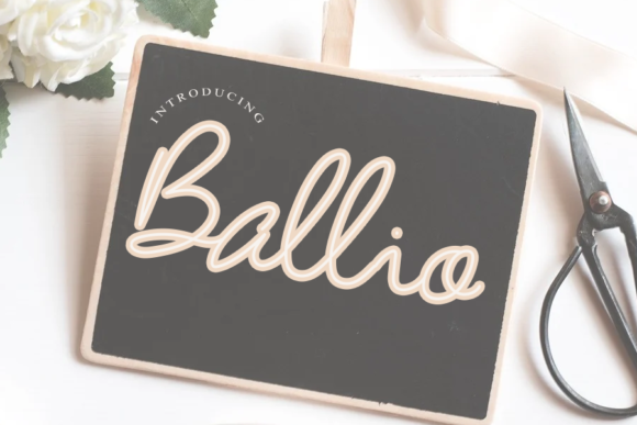 Ballio: A Handwritten Font for Editorial Charm