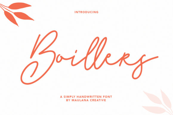 Boillers: A Romantic and Whimsical Font for Creative Branding