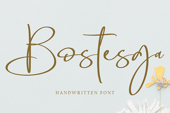 Bostesga: A Script Font with Elegance and Charm