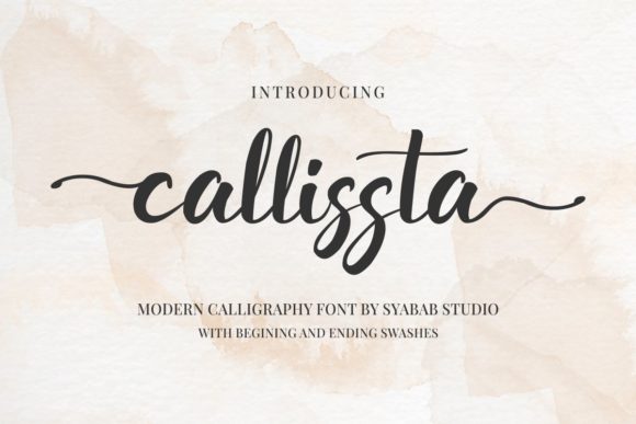 Callissta: A Romantic Script Font for Elegant Editorial Design