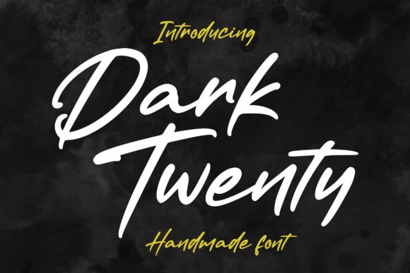 Dark Twenty: A Handwritten Font for Editorial Charm