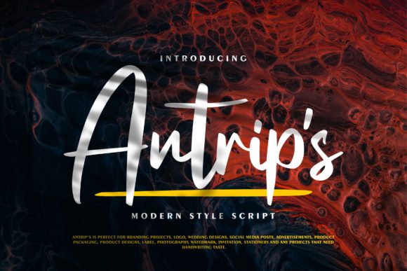 Discover Antrip s: A Versatile Handwritten Font for Creative Projects