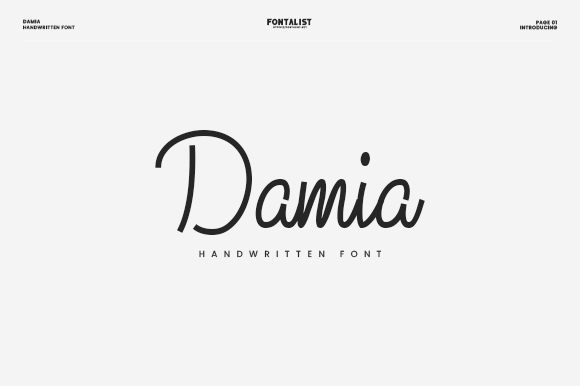Discover the Charm of Damia: A Perfect Handwriting Font
