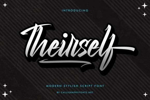 Discover Theirself: A Bold Script Font for Modern Publications