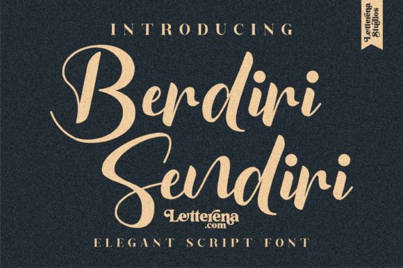 Enhance Your Brand with Berdiri Sendiri Font