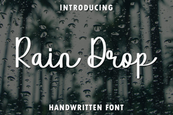 Enhance Your Brand with Rain Drop: A Stylish Script Font
