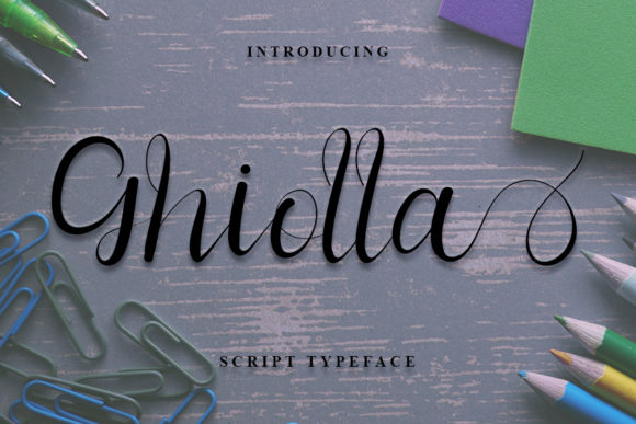 Ghiolla: A Script Font with Modern Elegance
