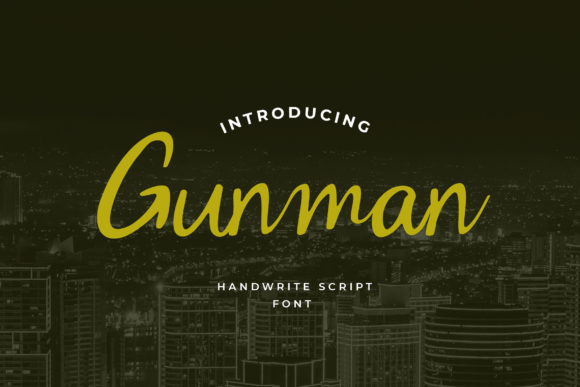 Gunman: A Versatile Script Font for Editorial Design
