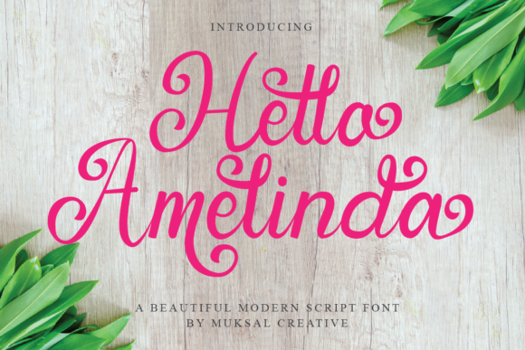 Hello Amelinda: A Classy and Contemporary Handwritten Font