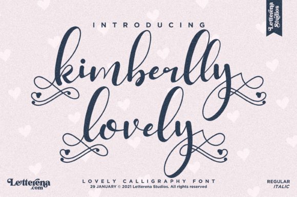 Kimberlly Lovely: A Charming Handwritten Font for Crafters