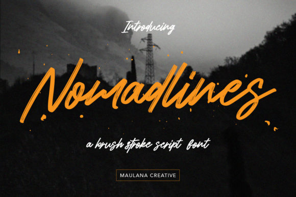 Nomadlines: A Handwritten Font for Bold Editorial Design