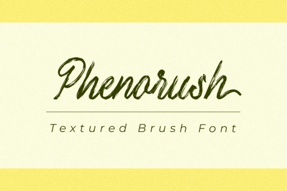 Phenorush: A Delicate Brushed Script Font for Crafters