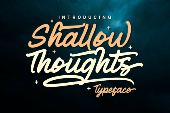 Shallow Thoughts: A Versatile Script Font for Editorial Design