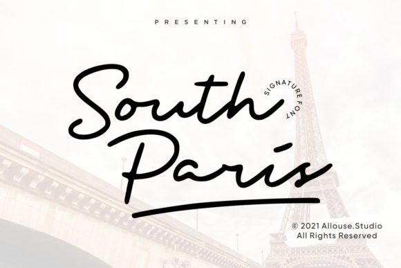 South Paris: A Graceful Script for Elegant Projects