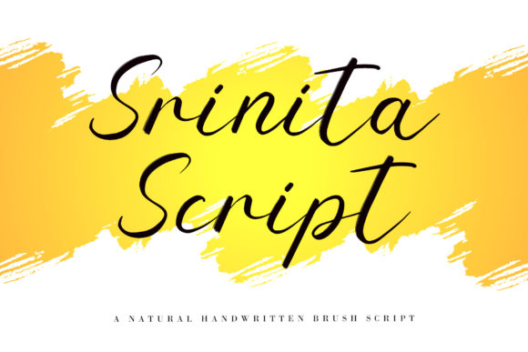 Unleash Creativity with Srinita: A Handwritten Font for Crafters